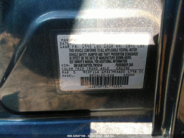 Photo 8 VIN: 3N1AB7AP7DL791514 - NISSAN SENTRA 