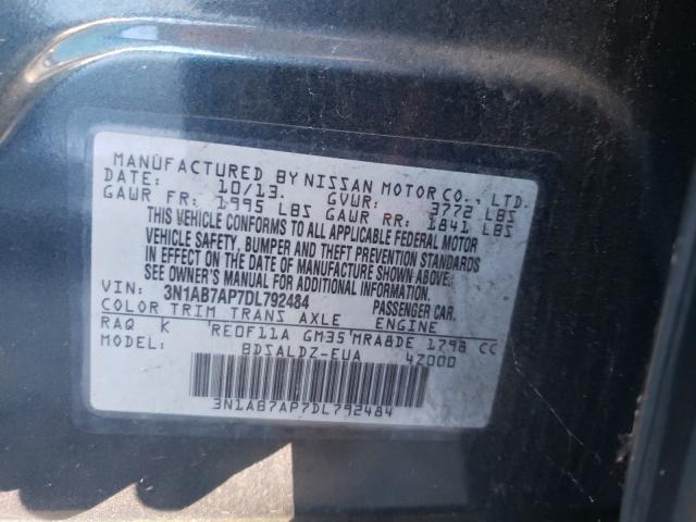 Photo 9 VIN: 3N1AB7AP7DL792484 - NISSAN SENTRA S 