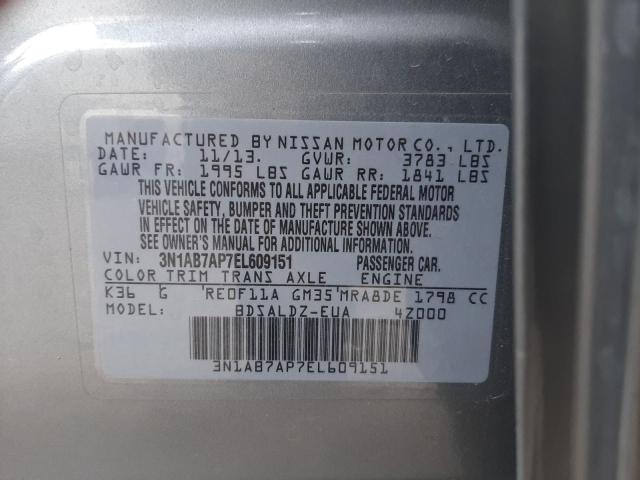 Photo 12 VIN: 3N1AB7AP7EL609151 - NISSAN SENTRA S 