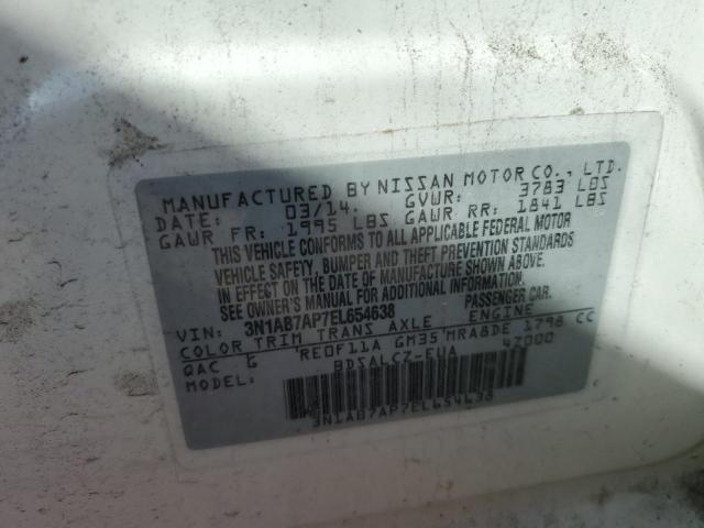 Photo 11 VIN: 3N1AB7AP7EL654638 - NISSAN SENTRA 