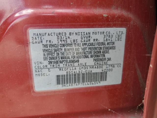 Photo 11 VIN: 3N1AB7AP7EL656549 - NISSAN SENTRA S 