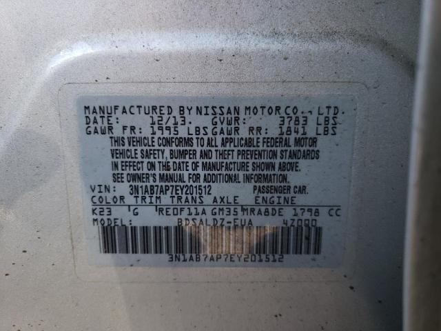 Photo 9 VIN: 3N1AB7AP7EY201512 - NISSAN SENTRA S 