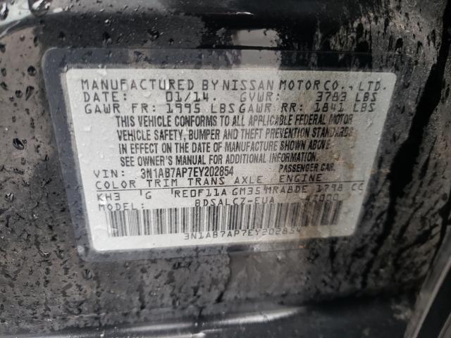 Photo 9 VIN: 3N1AB7AP7EY202854 - NISSAN SENTRA S 