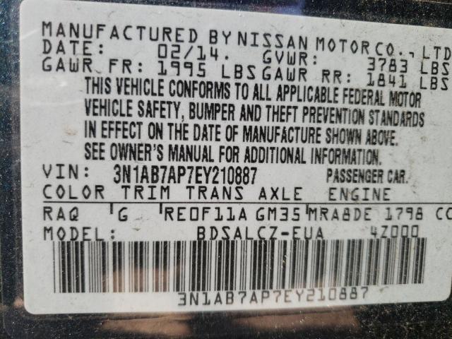 Photo 11 VIN: 3N1AB7AP7EY210887 - NISSAN SENTRA 