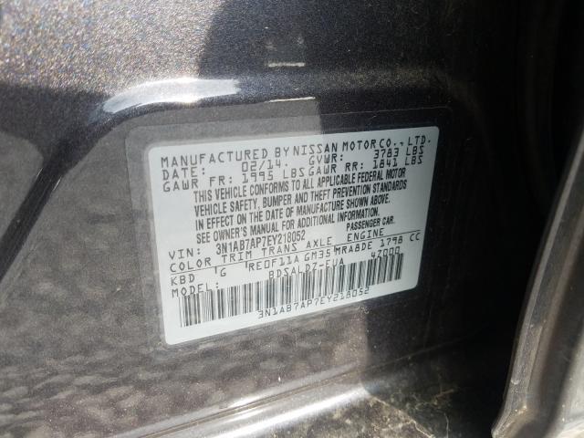 Photo 9 VIN: 3N1AB7AP7EY218052 - NISSAN SENTRA 