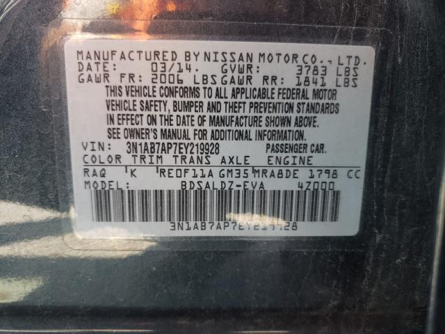 Photo 9 VIN: 3N1AB7AP7EY219928 - NISSAN SENTRA S 