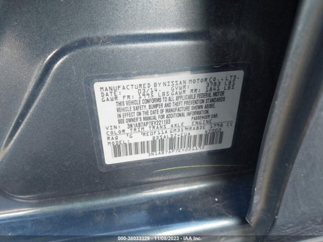 Photo 8 VIN: 3N1AB7AP7EY221193 - NISSAN SENTRA 