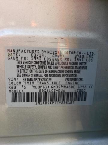 Photo 11 VIN: 3N1AB7AP7EY225129 - NISSAN SENTRA S 