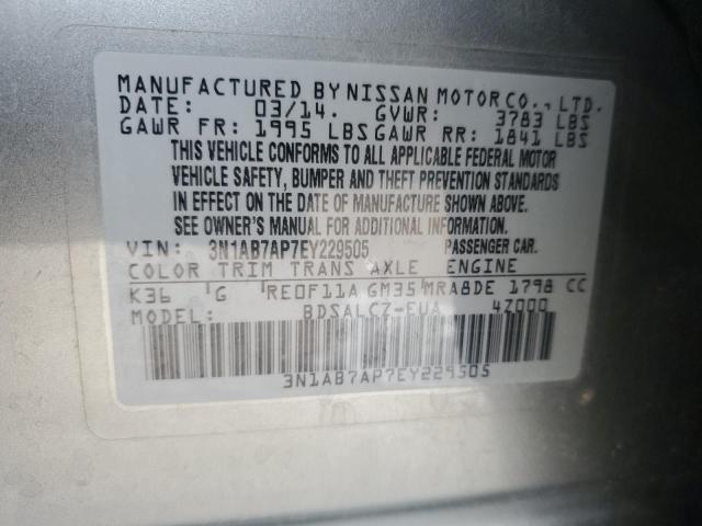 Photo 11 VIN: 3N1AB7AP7EY229505 - NISSAN SENTRA S 
