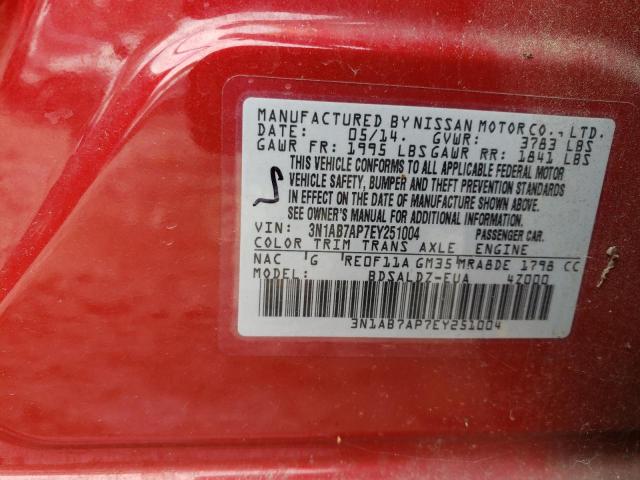 Photo 11 VIN: 3N1AB7AP7EY251004 - NISSAN SENTRA S 