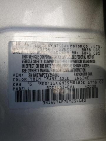 Photo 12 VIN: 3N1AB7AP7EY254680 - NISSAN SENTRA 