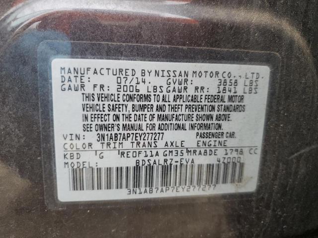 Photo 11 VIN: 3N1AB7AP7EY277277 - NISSAN SENTRA S 