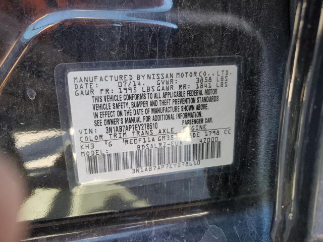 Photo 9 VIN: 3N1AB7AP7EY278610 - NISSAN SENTRA S 