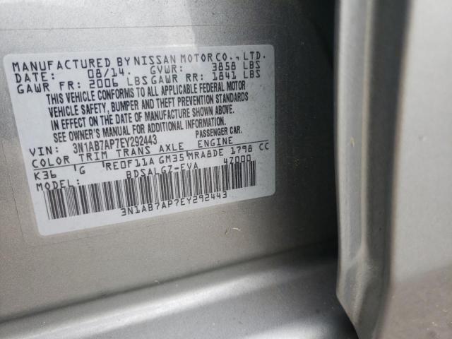 Photo 11 VIN: 3N1AB7AP7EY292443 - NISSAN SENTRA 