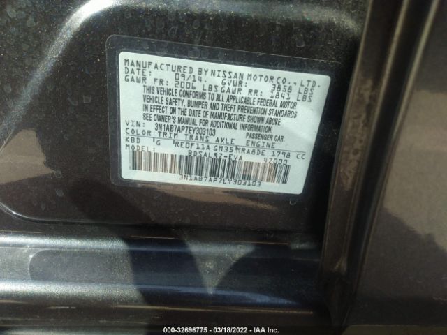 Photo 8 VIN: 3N1AB7AP7EY303103 - NISSAN SENTRA 