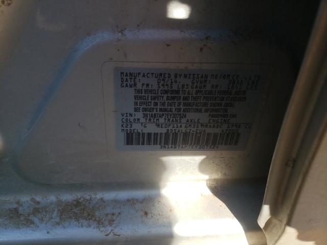 Photo 9 VIN: 3N1AB7AP7EY307524 - NISSAN SENTRA S 