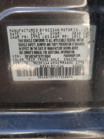 Photo 11 VIN: 3N1AB7AP7EY318846 - NISSAN SENTRA S 