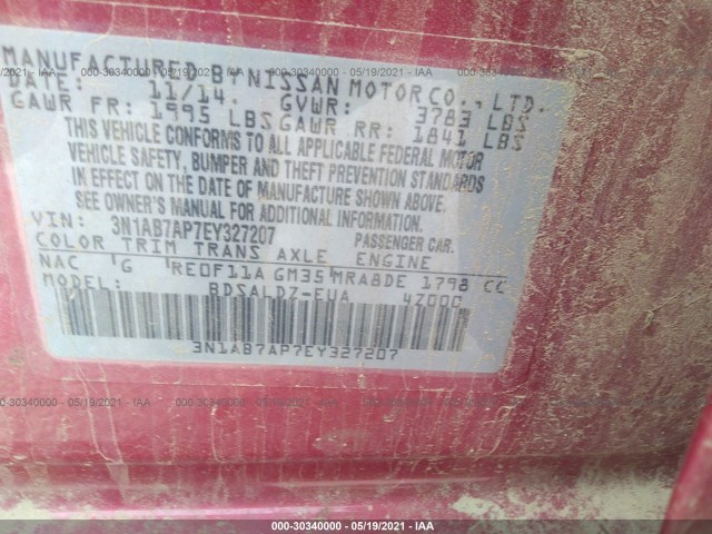 Photo 8 VIN: 3N1AB7AP7EY327207 - NISSAN SENTRA 