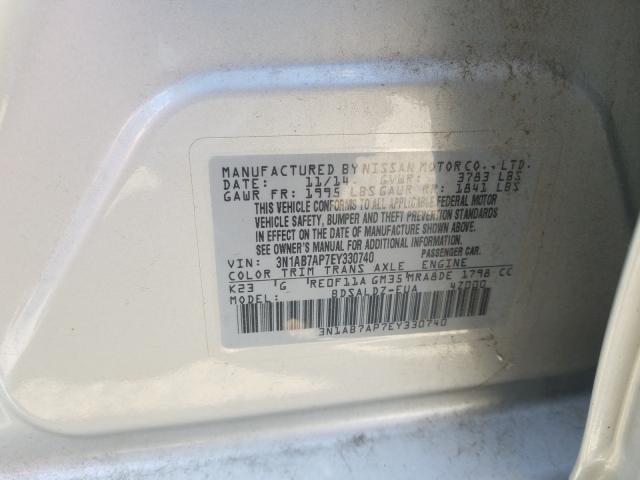 Photo 9 VIN: 3N1AB7AP7EY330740 - NISSAN SENTRA S 