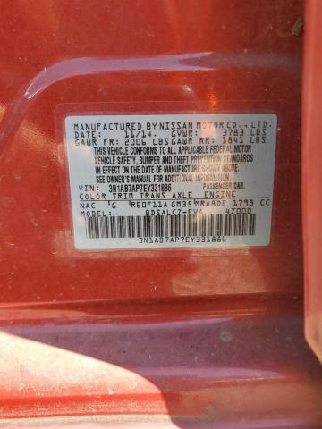 Photo 11 VIN: 3N1AB7AP7EY331886 - NISSAN SENTRA S 