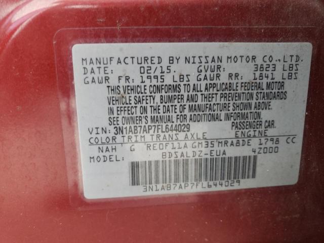 Photo 11 VIN: 3N1AB7AP7FL644029 - NISSAN SENTRA S 