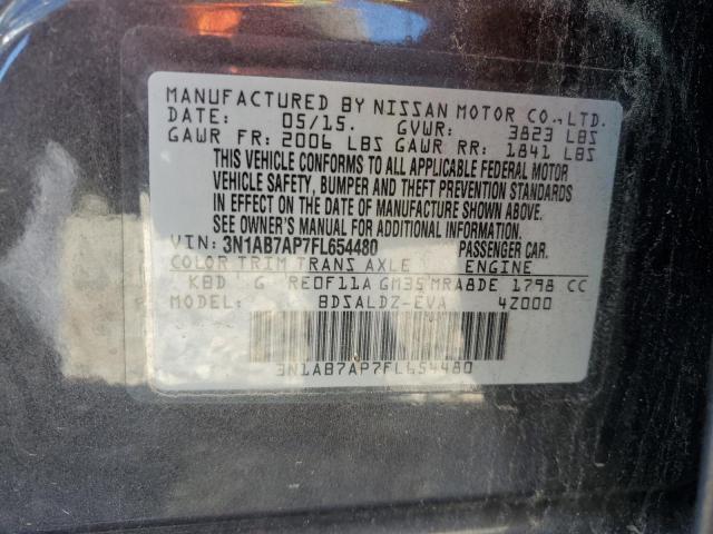 Photo 9 VIN: 3N1AB7AP7FL654480 - NISSAN SENTRA S 