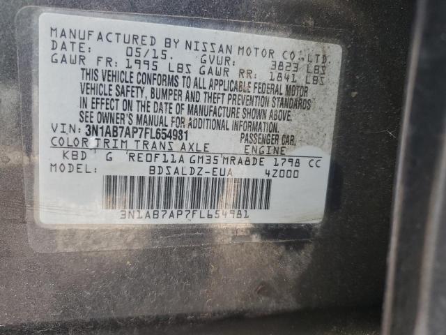 Photo 12 VIN: 3N1AB7AP7FL654981 - NISSAN SENTRA S 