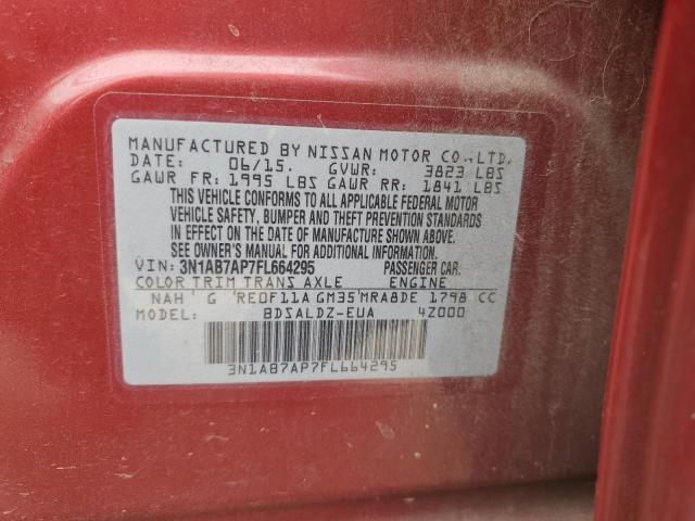 Photo 12 VIN: 3N1AB7AP7FL664295 - NISSAN SENTRA 