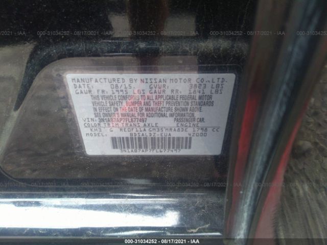 Photo 8 VIN: 3N1AB7AP7FL677497 - NISSAN SENTRA 