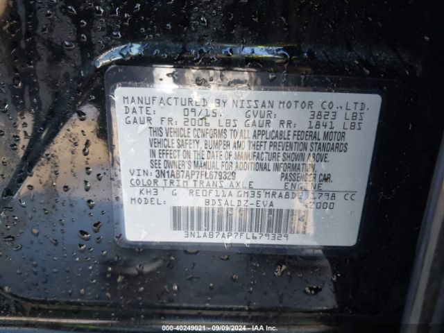 Photo 8 VIN: 3N1AB7AP7FL679329 - NISSAN SENTRA 