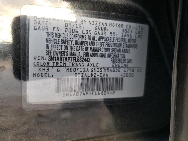 Photo 11 VIN: 3N1AB7AP7FL682442 - NISSAN SENTRA S 