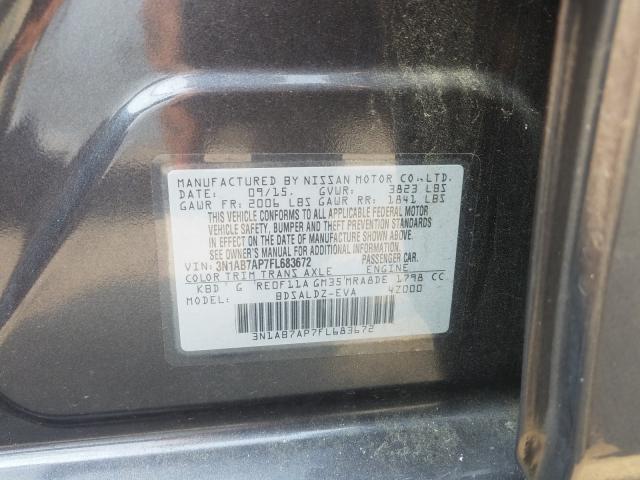 Photo 9 VIN: 3N1AB7AP7FL683672 - NISSAN SENTRA S 