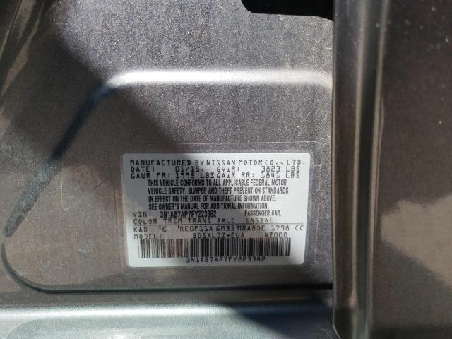 Photo 9 VIN: 3N1AB7AP7FY223382 - NISSAN SENTRA S 