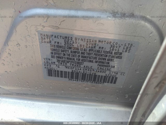 Photo 8 VIN: 3N1AB7AP7FY238027 - NISSAN SENTRA 