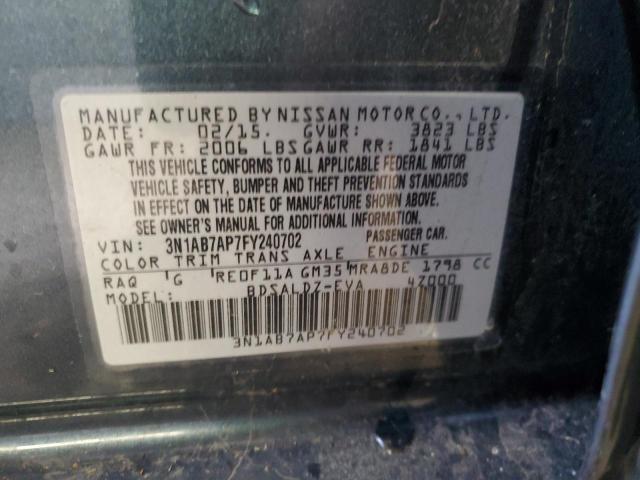 Photo 11 VIN: 3N1AB7AP7FY240702 - NISSAN SENTRA 