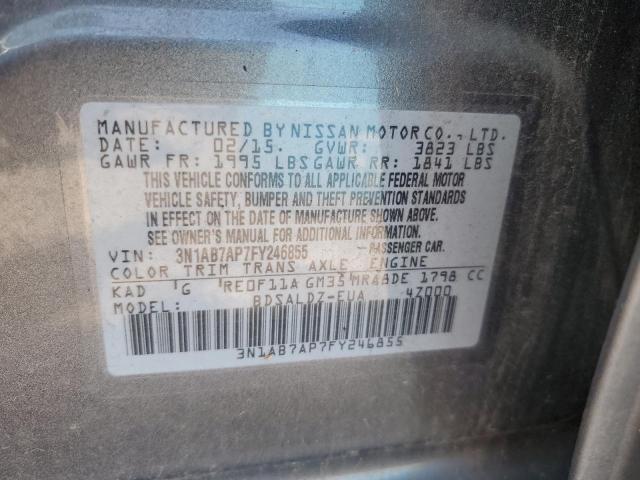 Photo 11 VIN: 3N1AB7AP7FY246855 - NISSAN SENTRA S 