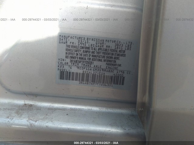 Photo 8 VIN: 3N1AB7AP7FY256351 - NISSAN SENTRA 