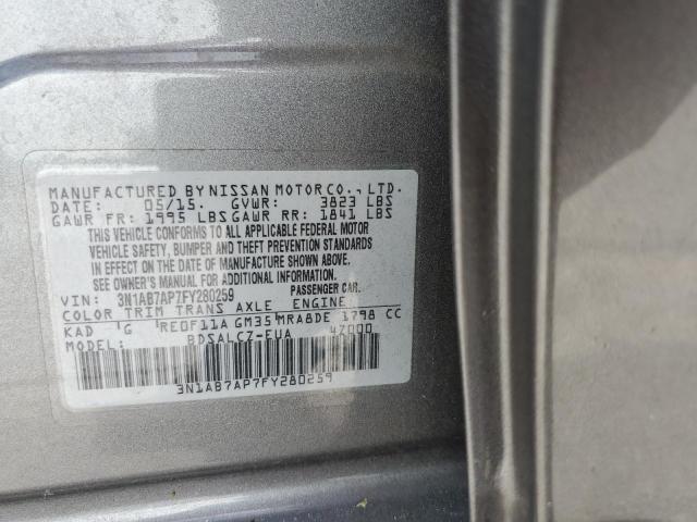 Photo 9 VIN: 3N1AB7AP7FY280259 - NISSAN SENTRA S 