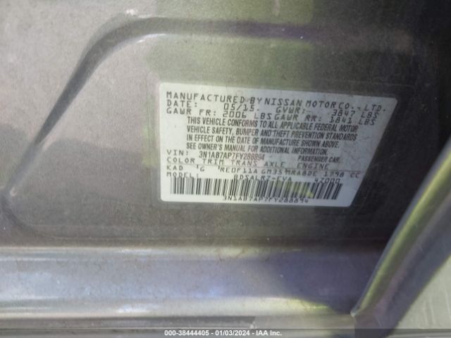 Photo 8 VIN: 3N1AB7AP7FY288894 - NISSAN SENTRA 