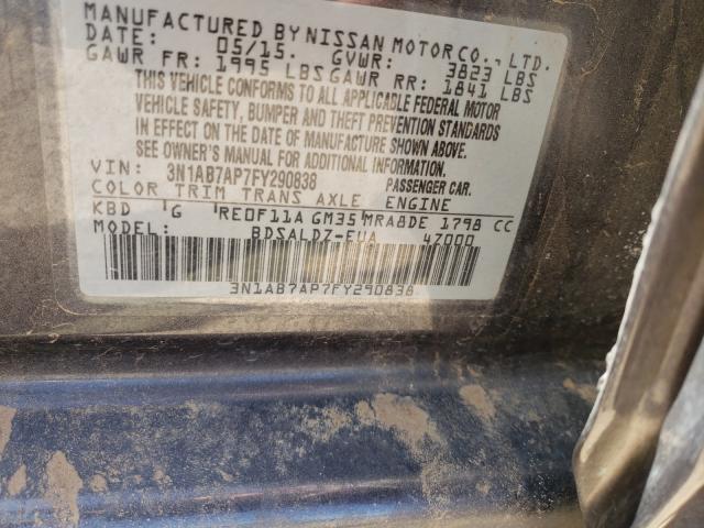 Photo 9 VIN: 3N1AB7AP7FY290838 - NISSAN SENTRA 