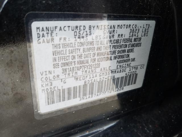 Photo 9 VIN: 3N1AB7AP7FY291228 - NISSAN SENTRA S 