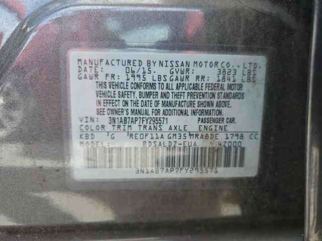 Photo 12 VIN: 3N1AB7AP7FY295571 - NISSAN SENTRA S 