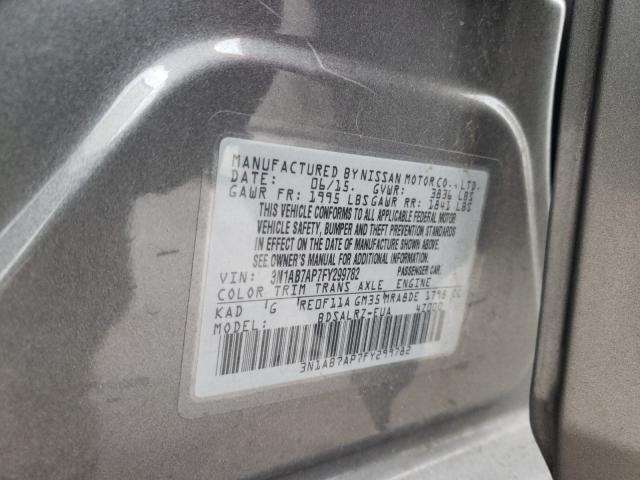 Photo 9 VIN: 3N1AB7AP7FY299782 - NISSAN SENTRA S 