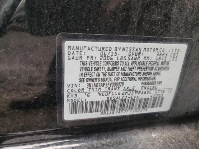 Photo 9 VIN: 3N1AB7AP7FY300378 - NISSAN SENTRA S 