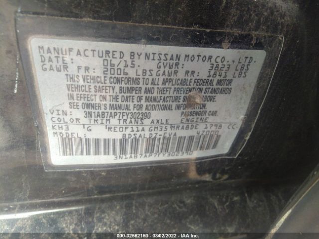 Photo 8 VIN: 3N1AB7AP7FY302390 - NISSAN SENTRA 