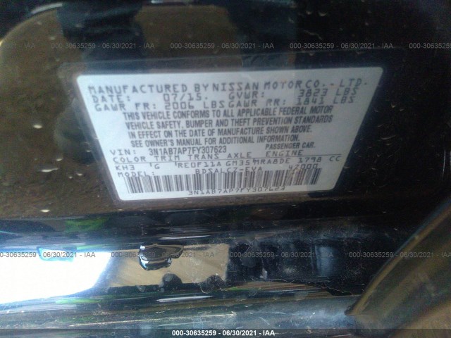 Photo 8 VIN: 3N1AB7AP7FY307623 - NISSAN SENTRA 