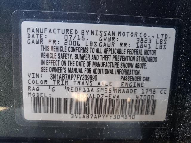 Photo 11 VIN: 3N1AB7AP7FY309890 - NISSAN SENTRA 