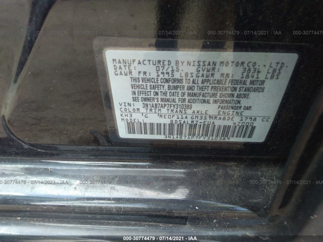 Photo 8 VIN: 3N1AB7AP7FY310389 - NISSAN SENTRA 