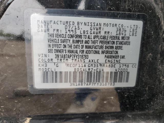 Photo 11 VIN: 3N1AB7AP7FY318783 - NISSAN SENTRA 