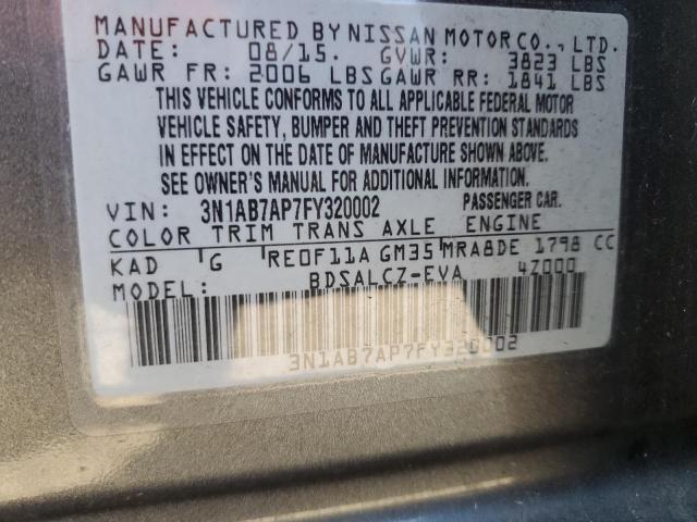 Photo 11 VIN: 3N1AB7AP7FY320002 - NISSAN SENTRA S 